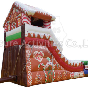 13ft single lane water slide ginger bread house sl 13ft single lane water slide ginger bread house sl