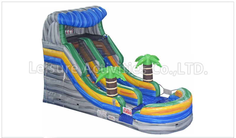 13ft single lane water slide mermaid sl (copy)
