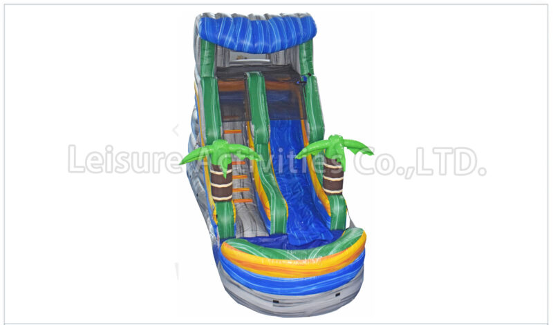 13ft single lane water slide stone sl
