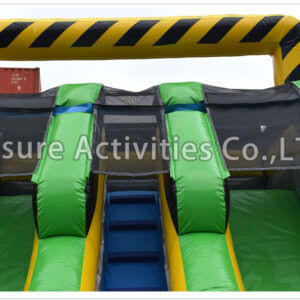 15ft double lane water slide caution sl