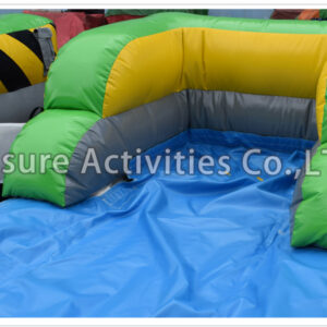 15ft double lane water slide caution sl