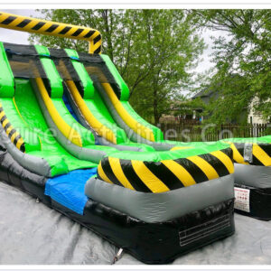 15ft double lane water slide caution sl
