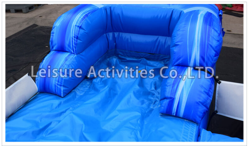 15ft double lane water slide marble blue sl