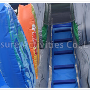 16ft double lane water slide tropical sl