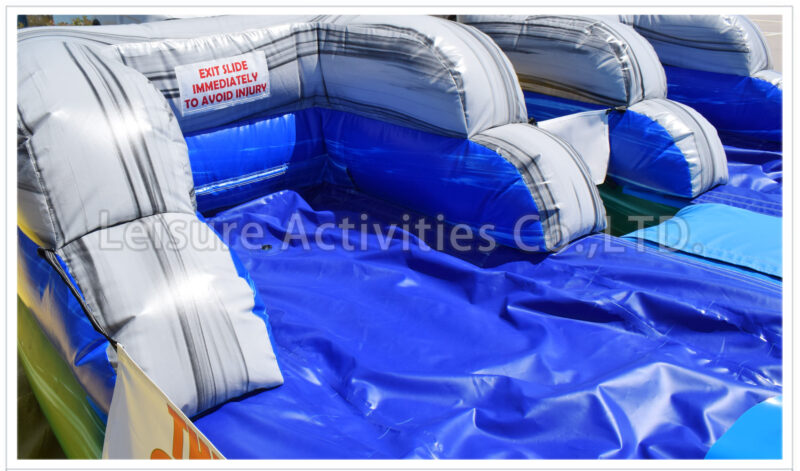 16ft double lane water slide tropical sl