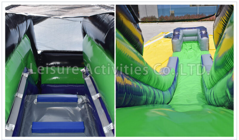 16ft single lane water slide green oasis sl
