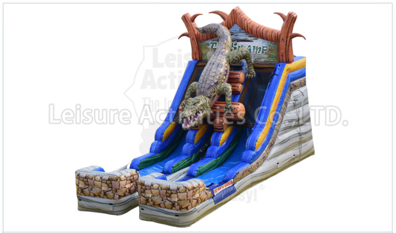 16ft double lane water slide alligator swamp sl