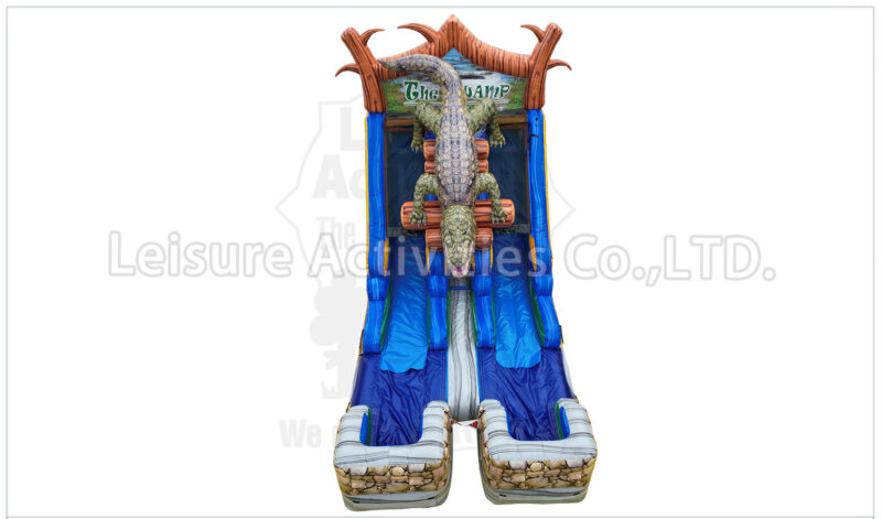 16ft double lane water slide alligator swamp sl