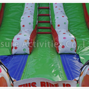 16ft double lane water slide ginger bread house sl