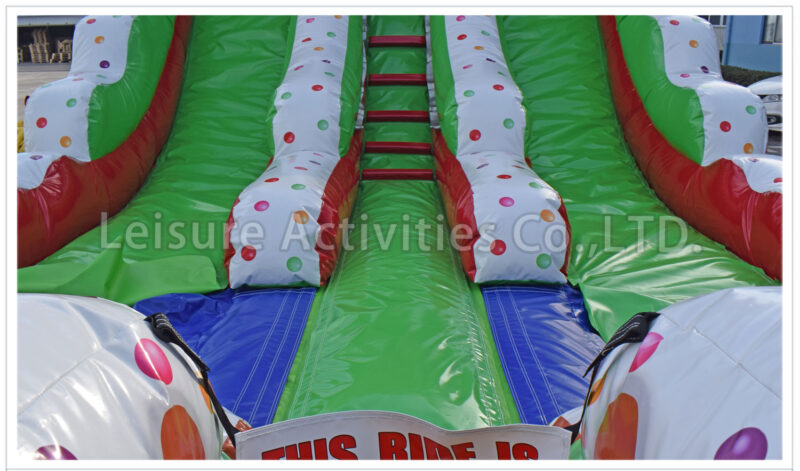 16ft double lane water slide ginger bread house sl