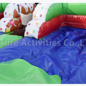 16ft double lane water slide ginger bread house sl