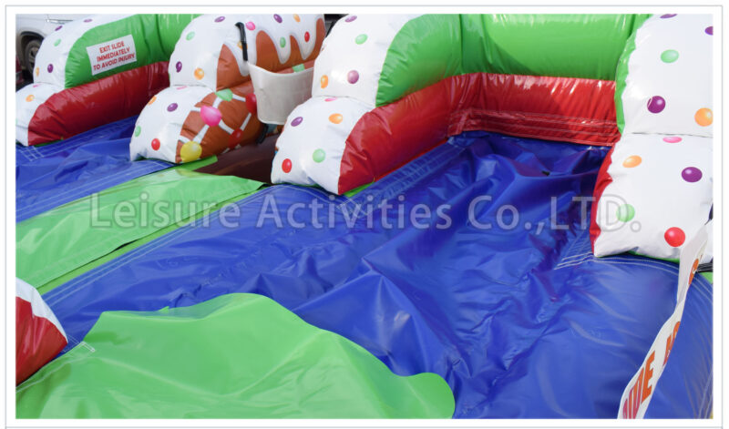 16ft double lane water slide ginger bread house sl