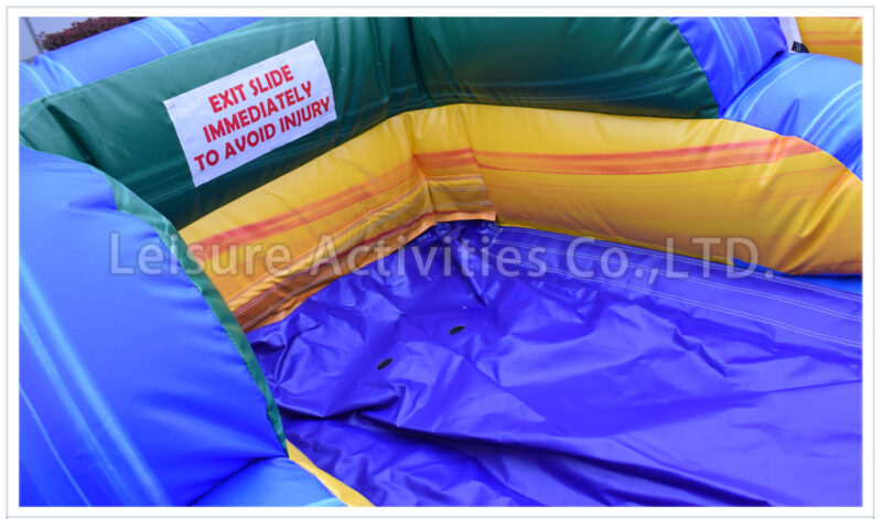 16ft multi theme double lane water slide marble purple sl
