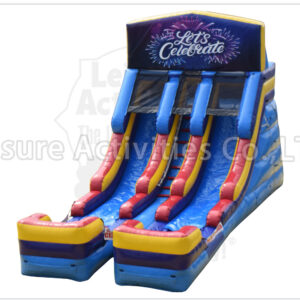 16ft multi theme double lane water slide retro sl 16ft multi theme double lane water slide retro sl
