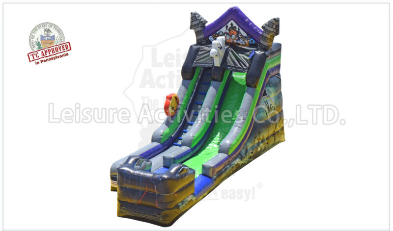 16ft single lane water slide halloween sl
