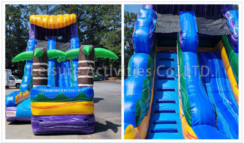 16ft single lane water slide purple oasis sl