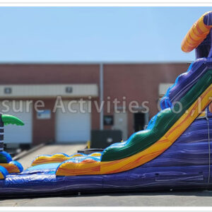 16ft single lane water slide purple oasis sl