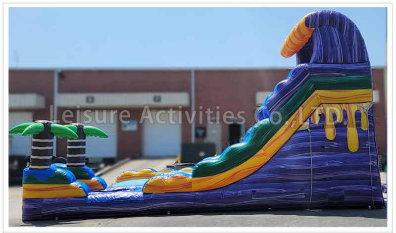 16ft single lane water slide purple oasis sl