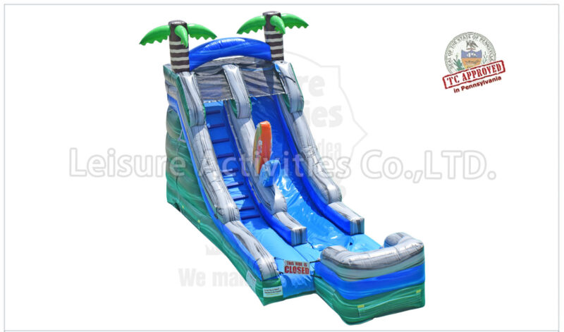 16ft single lane water slide surf time sl (copy)
