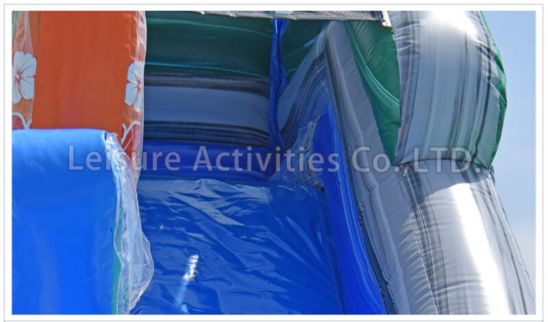 16ft single lane water slide tropical ii sl