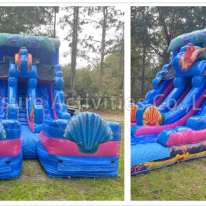 16ft double lane water slide weeki wachee mermaid plunge sl