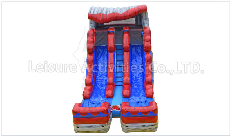 16ft lava double lane water slide stone sl