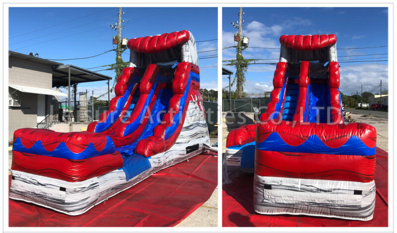 16ft lava single lane water slide stone ii sl