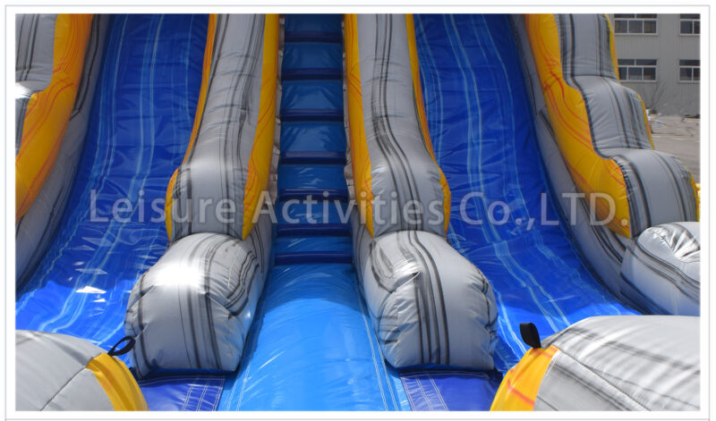 16ft volcano double lane water slide marble red sl