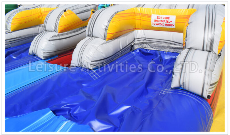 16ft volcano double lane water slide marble red sl