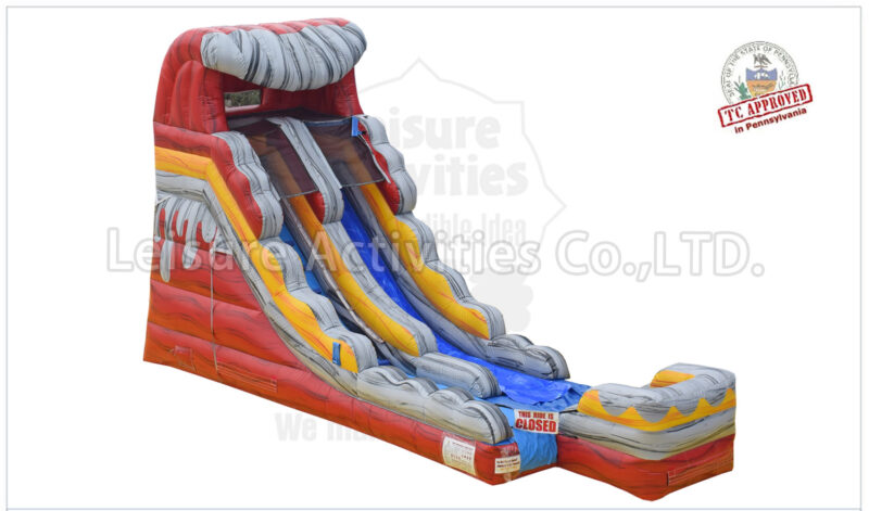 16ft volcano double lane water slide marble red sl (copy)