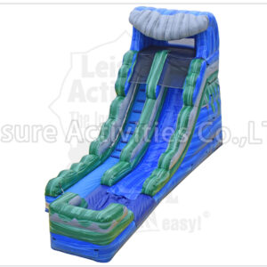 16ft wave single lane water slide marble blue ii sl 16ft wave single lane water slide marble blue ii sl