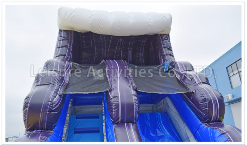 16ft wave single lane water slide marble blue ii sl (copy)