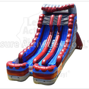 18ft lava double lane water slide stone rpl