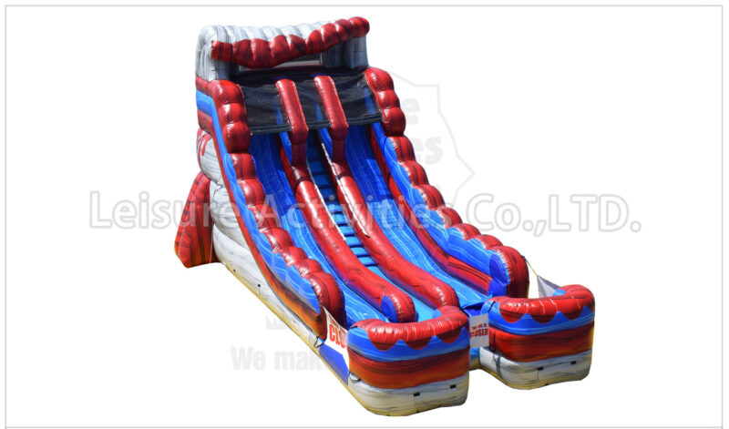 18ft lava double lane water slide stone rpl