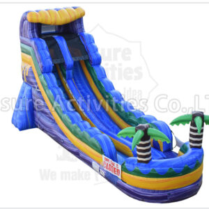 18ft single lane water slide green oasis rpl (copy)