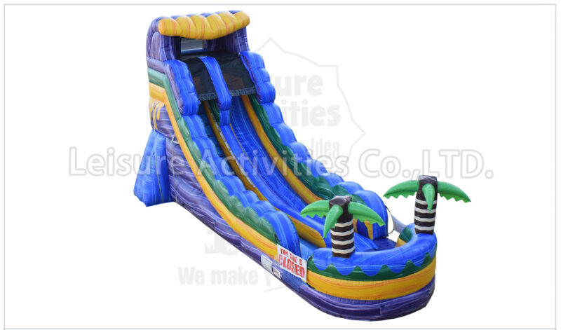 18ft single lane water slide green oasis rpl (copy)