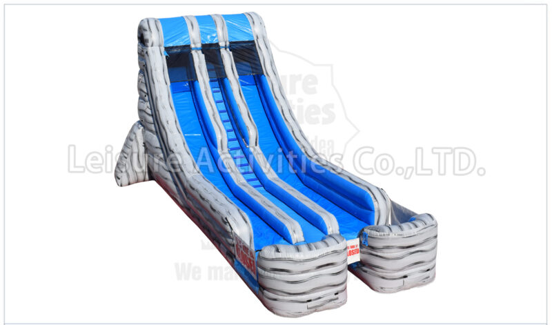 18ft double lane water slide marble red sl (copy)