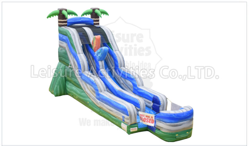 18ft tropical single lane water slide ii rpl