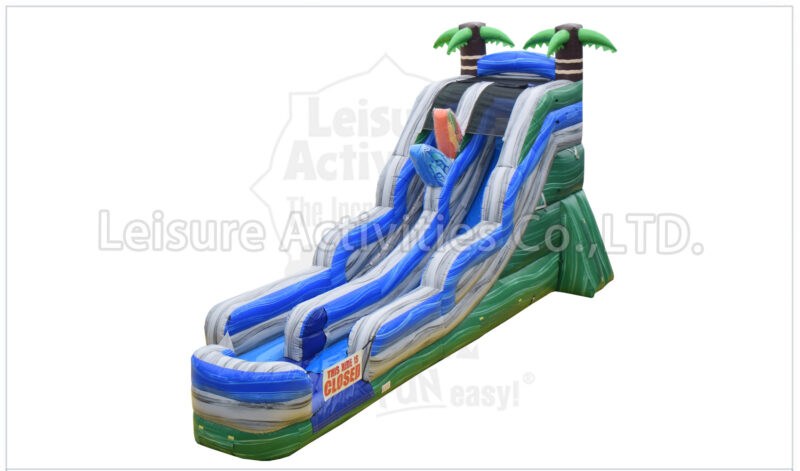 18ft tropical single lane water slide ii rpl