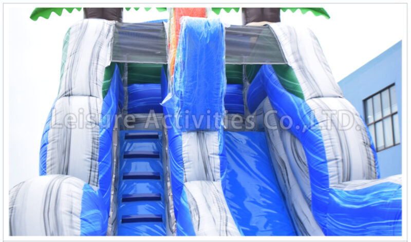 18ft tropical single lane water slide ii rpl