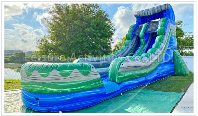 18ft wave double lane water slide marble purple rpl (copy)