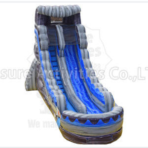 18ft wave single lane water slide marble blue rpl (copy)