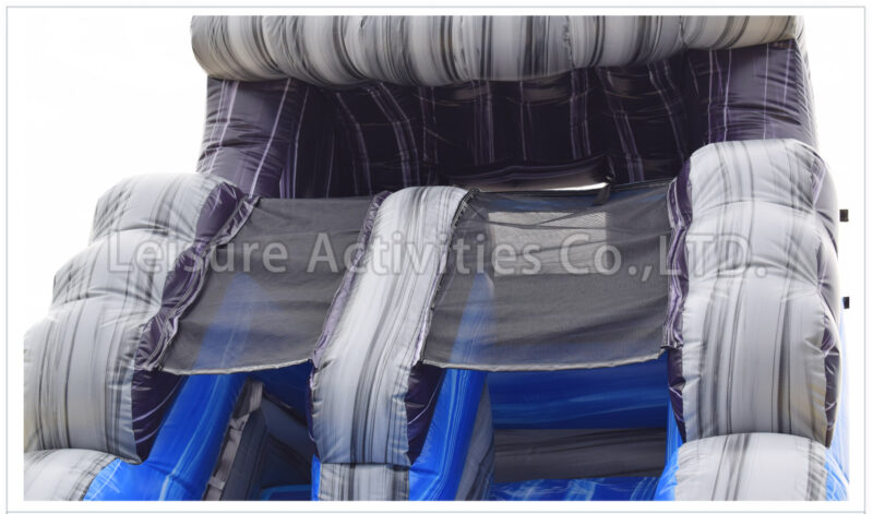 18ft wave single lane water slide marble blue rpl (copy)