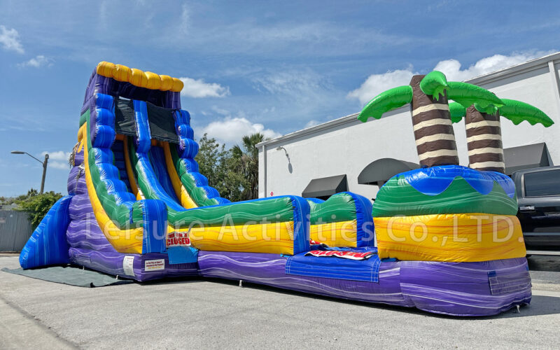 20ft single lane water slide purple oasis sl