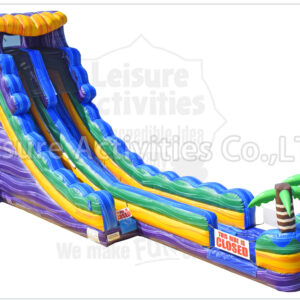 20ft single lane water slide green oasis sl (copy)