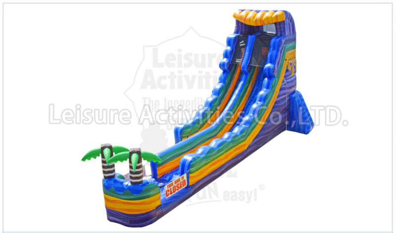 20ft single lane water slide green oasis sl (copy)