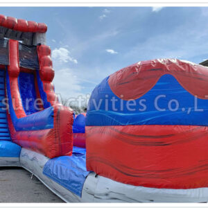 20ft lava single lane water slide stone sl
