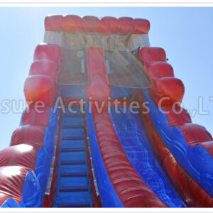 20ft lava single lane water slide stone sl