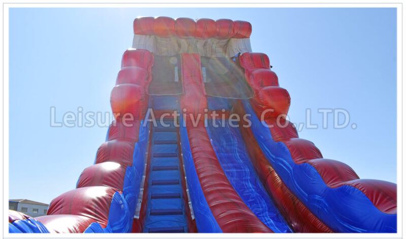 20ft lava single lane water slide stone sl