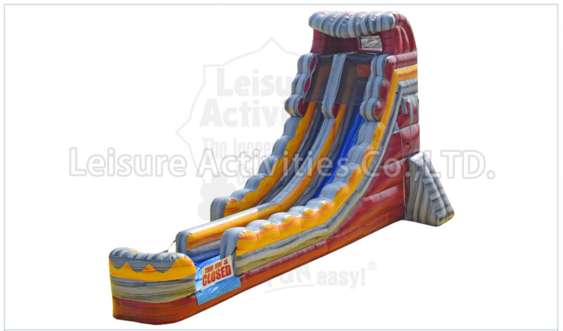 20ft volcano single lane curve water slide ii pl (copy)